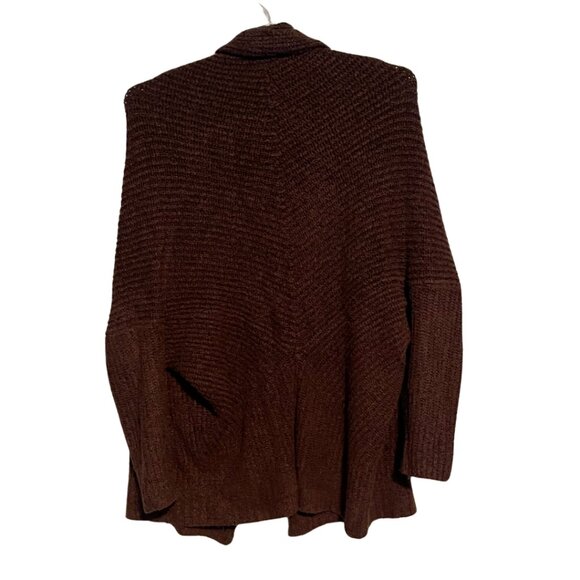 Aerie Oversized Maroon/Burgandy Open-Front Cardigan Sweater - Size M - Picture 2 of 5